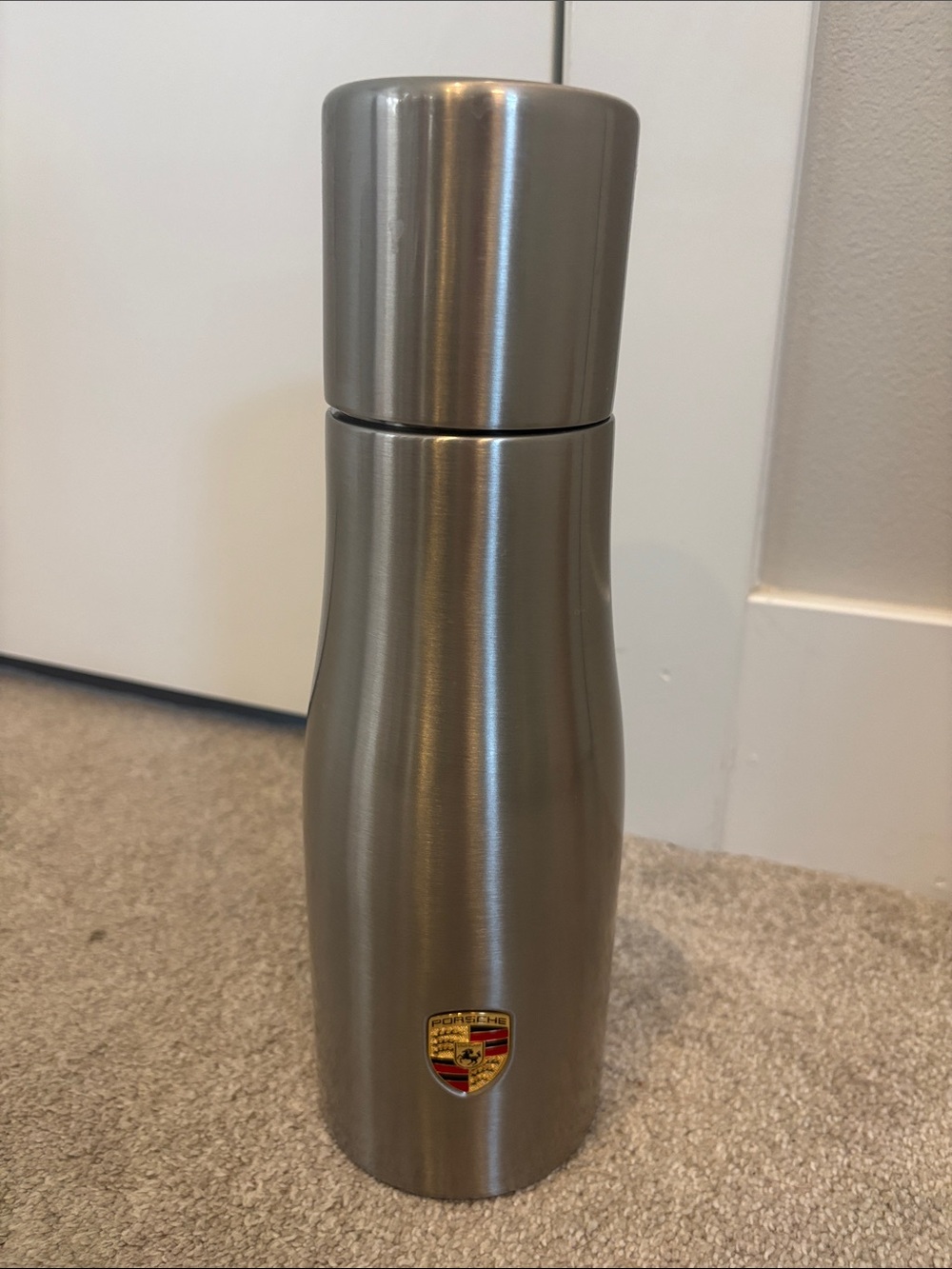 Porsche Design Stainless Steel Silver Water Bottle- 33 fl oz